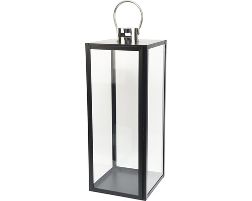 Lanterne Lafiora métal 26,5 x 27,5 x 70 cm noir