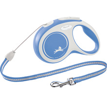 Laisse pour chiens flexi Comfort corde Taille S 8 m bleu-thumb-0