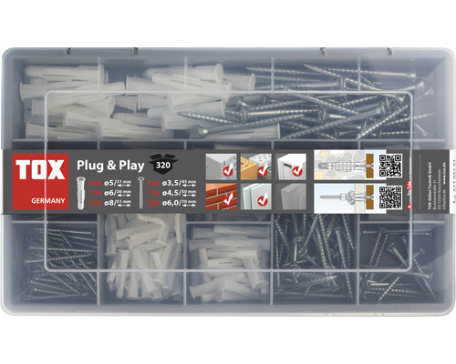 Coffre d'assortiment Plug & Play Tox, 320 pièces