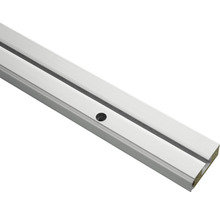 Vorhangschiene GE1 mit Profil für Blendenbefestigung weiß 1-läufig 120 cm-thumb-1