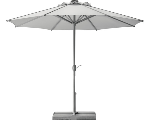 Parasol de marché Schneider Rooftop 350 cm gris argent-0