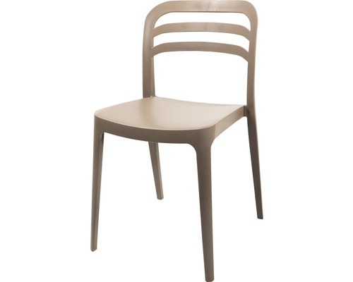 Chaise empilable Veba Wave 82 x 44 x 45 cm plastique beige