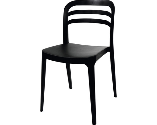 Chaise empilable Veba Wave 82 x 44 x 45 cm plastique noir