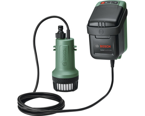 Récupérateur d'eau de pluie sans fil BOSCH GardenPump 18V avec batterie et chargeur