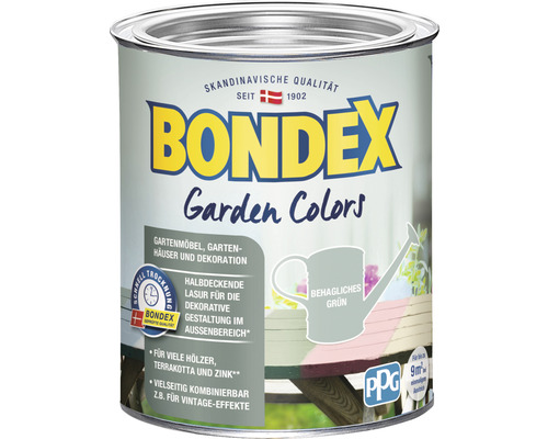 Lasure BONDEX Garden Colors vert agréable 750 ml