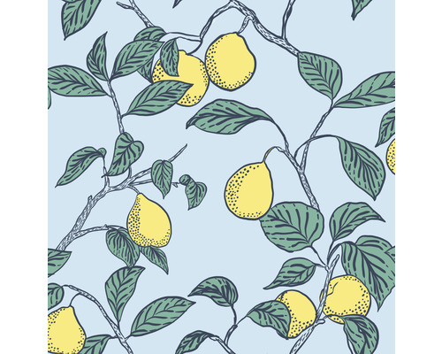Papier peint intissé 115857 Lemon Tree bleu