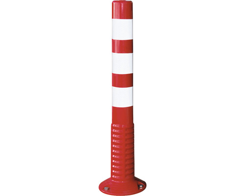 Cylindre de signalisation Comeback plastique auto-relevable blanc/rouge 760 mm-0