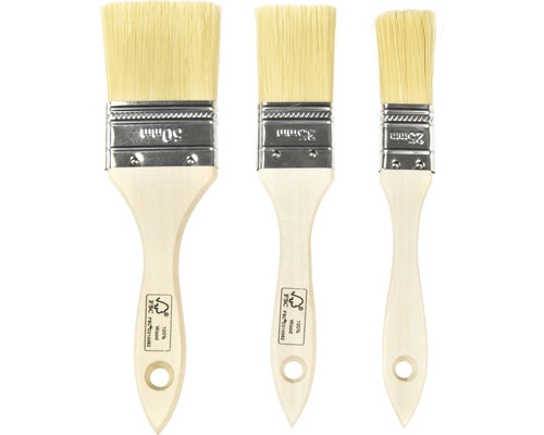 Kit de pinceaux 3 pces naturel 25, 35 et 50 mm Kit de pinceaux 3 pces naturel 25, 35 et 50 mm