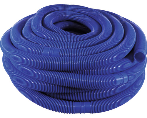 Tuyau en plastique pour piscine au mètre longueur max. 30 m Ø 38 mm bleu
