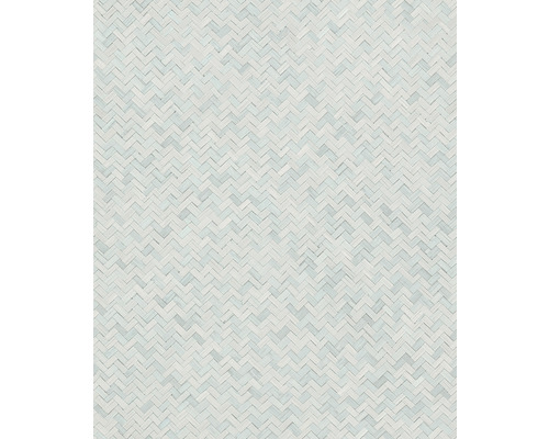 Papier peint intissé 33312 Botanica géométrique aspect bois bleu gris