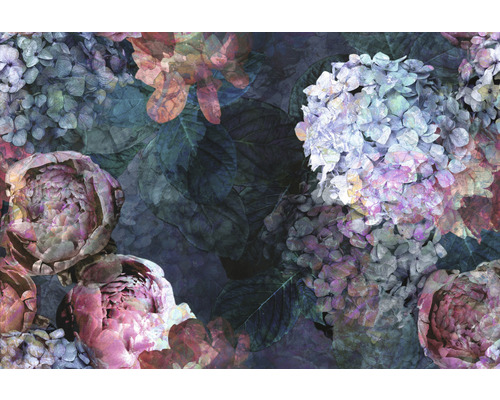 Papier peint panoramique intissé 2241-20 Elle Decoration 2 Floral rose 8 pièces 400 x 270 cm-0
