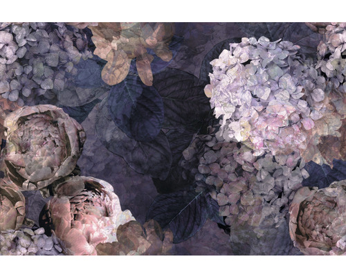 Papier peint panoramique intissé 2241-10 Elle Decoration 2 Floral violet 8 pièces 400 x 270 cm-0