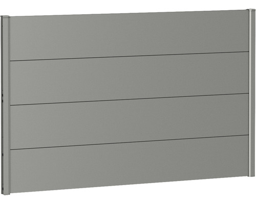Élément de clôture aluminium biohort 150 x 90 cm gris quartz métallique-0