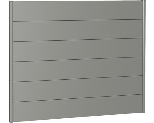 Élément de clôture aluminium biohort 180 x 135 cm gris quartz métallique-0