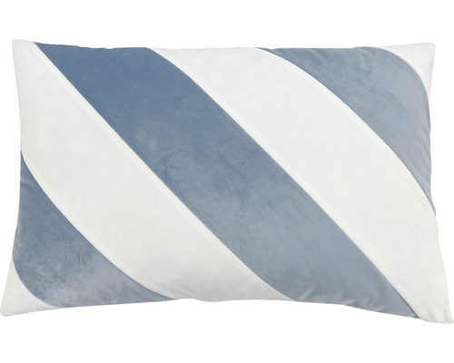 Coussin rayures bleu/blanc 40 x 60 cm-0