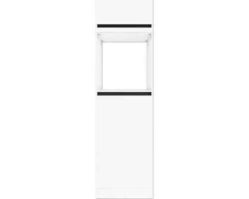 Caisson pour four/réfrigérateur encastrable de 88 Optifit Luca932 60 x 57,1 x 206,8 cm façade blanc mat corps blanc