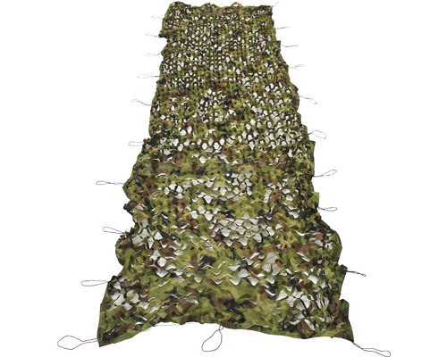 Voile d'ombrage filet de camouflage vert 100x500 cm