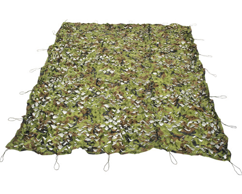 Voile d'ombrage filet de camouflage vert 200x300 cm