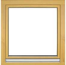 Fenêtre en bois 1 vantail ARON Renova pin laqué S10 osier 1200x1200 mm tirant droit-thumb-2