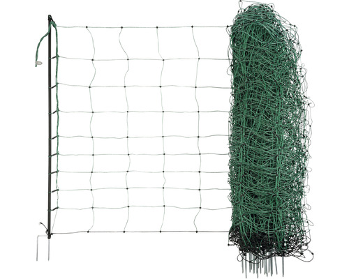 Kit clôture Kerbl OviNet pointe double 50 m x 108 cm vert