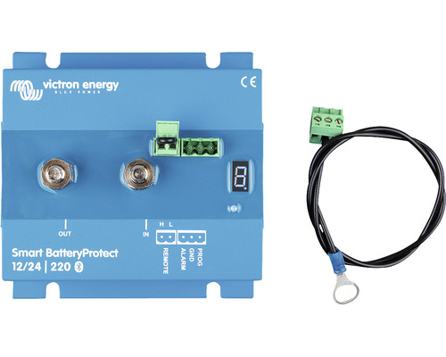 Protection contre la décharge profonde Victron Smart BatteryProtect 12/24V-220A avec fonction Bluetooth intégrée