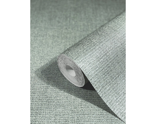 Papier peint intissé 85740 Natural Opulence by Felix Diener uni aspect textile gris argent
