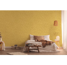 Papier peint intissé 36721-3 Desert Lodge aspect textile uni jaune-thumb-4