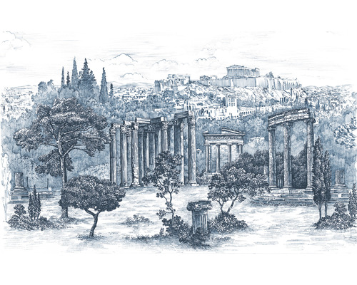 Papier peint panoramique intissé LJX8-056 Le Jardin Ruins 8 pces 400 x 250 cm