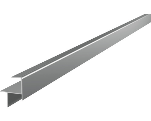 Rail de finition pour sol de terrasse épaisseur de planche 20-21 mm 2x35,6x46,9x1900 mm