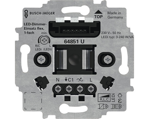 Module variateur à bouton-poussoir LED Busch-Jaeger 64851 U