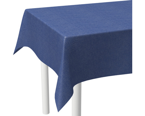 Tischdecke Style Leinen blau 100 x 140 cm
