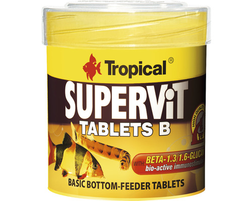 Nourriture en tablette Tropical Supervit Tablets B 50 ml