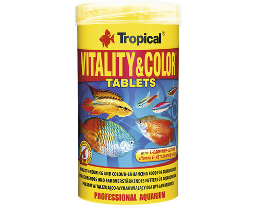 Nourriture en tablette Tropical Vitality & Color Tablets 250 ml