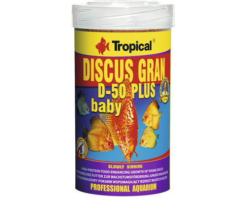 Nourriture granulée Tropical Discus Gran D-50 Plus Baby 100 ml