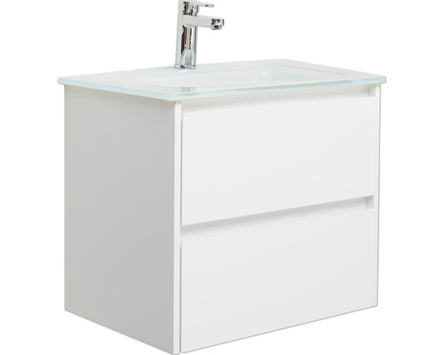 Vasque pour meuble Pelipal xpressline 3261 62 cm x 43 cm verre blanc 90.786005