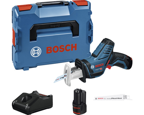 Scie sabre sans fil Bosch Professional GSA 12V-14, y compris 2 batteries (3 Ah) et chargeur