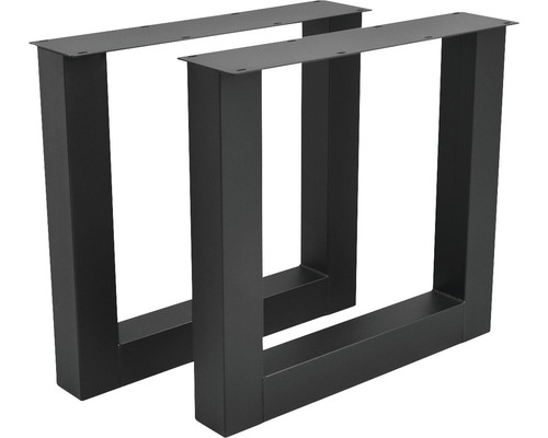 Tischgestell Buildify U Rohstahl lackiert 1 Set = 2 Stück 720x780 mm