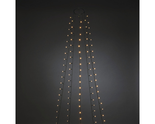 Guirlande lumineuse pour sapin LED avec anneau Konstsmide Ø 11 cm 5 brins couleur d'éclairage ambre