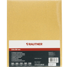 Feuille de papier abrasif RAUTNER pour cale à poncer ponceuse vibrante, 115x280 mm, granulométrie 60 80 120 180 240, on perforé, 15 pces-thumb-1