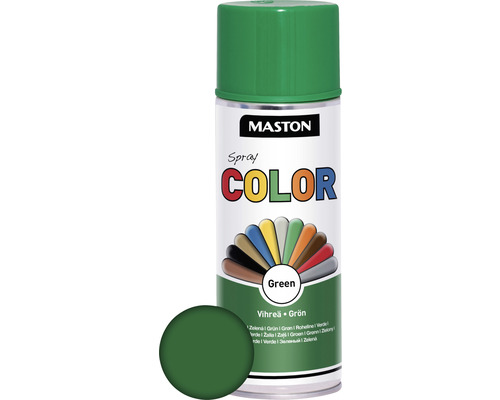Laque à pulvériser Color Maston brillant vert 400 ml