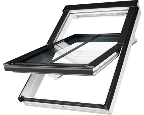 Fenêtre basculante en plastique ARON Basic Plus AFR-V verre de sécurité feuilleté 55x118 cm