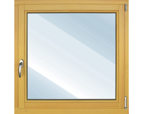 Fenêtre en bois ARON Basic pin laqué S10 osier 1000x1200 mm tirant droit-0