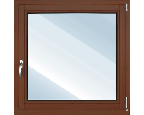 Fenêtre en bois ARON Basic pin laqué S30 châtaignier 900x1400 mm tirant droit-0