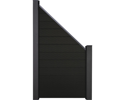 Élément de finition construction modulaire GroJa Flex Grande composé de 12 obturations 90 x 180 cm noir co-extrudé-0