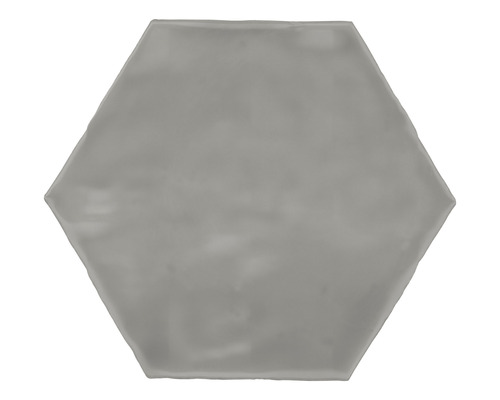 Dalle hexagonale en grès Artisan 15 x 17,5 cm Mist brillant