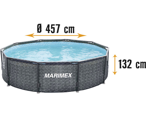 Tuyau en plastique pour piscine au mètre longueur max. 30 m Ø 38 mm bleu -  HORNBACH