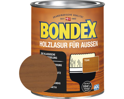 Lasure pour bois BONDEX teck 750 ml