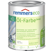 Peinture à l'huile pour bois Remmers eco RAL 9016 blanche 750 ml-thumb-0