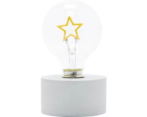 Lampe à motif LED Lafiora étoile h 15 cm couleur d'éclairage blanc chaud