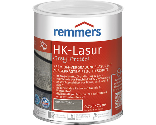 Lasure HK Remmers gris graphite 750 ml
